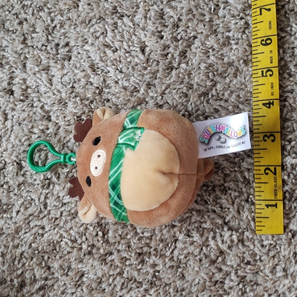 Squishmallows Ruby the Reindeer plush key chain - Picture 6 of 6